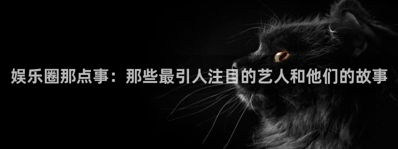 盛煌平台凯捷开号链接：娱乐圈那点事：那些最引人注目的艺人和他们的故事
