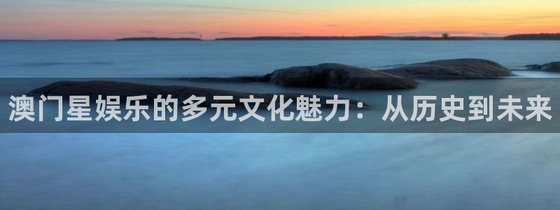 盛煌平台是啥：澳门星娱乐的多元文化魅力：从历史到未来