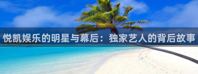 盛煌平台注册：悦凯娱乐的明星与幕后：独家艺人的背后故事